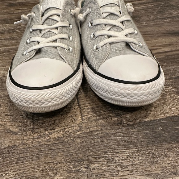 Converse All Star Chuck Taylor Shoreline Gray Canvas/Linen Blend Sneakers - Picture 4 of 7